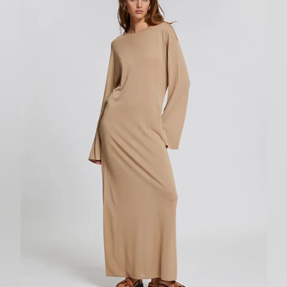 & other stories boat neck dress